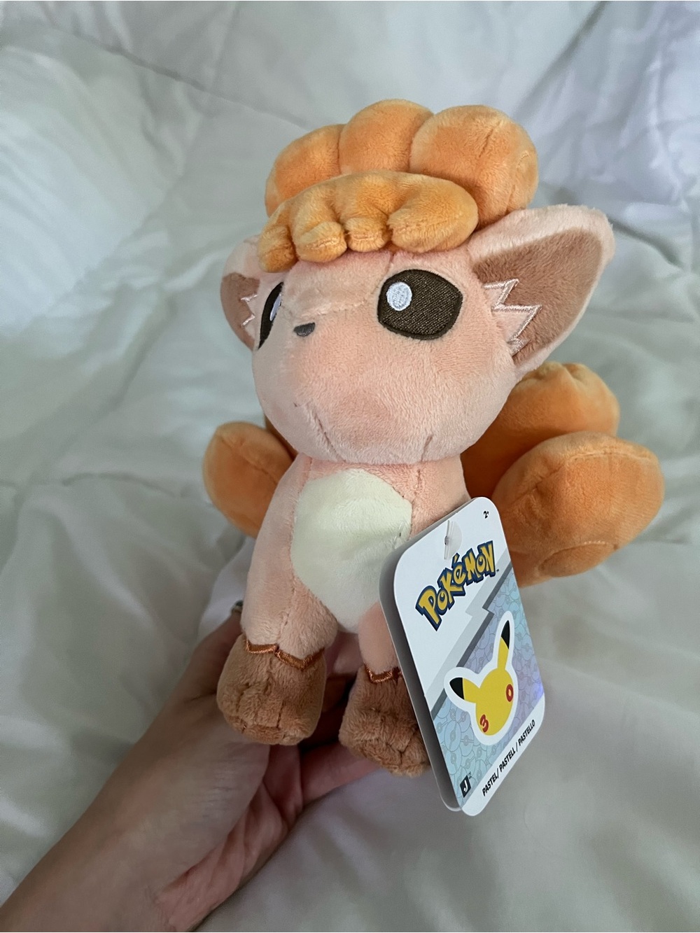 Pokemon 30th Anniversary Vulpix Plush Toy - Orange Vulpix Stuffed Animal